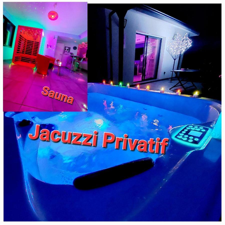 Un Sejour Romantique En Couple Avec Jacuzzi Prive Chromotherapie Jardin Maison Privee Ychoux Eksteriør billede