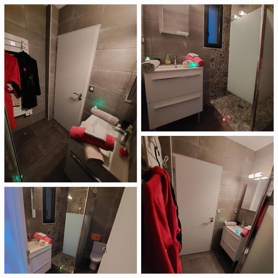 Un Sejour Romantique En Couple Avec Jacuzzi Prive Chromotherapie Jardin Maison Privee Ychoux Eksteriør billede