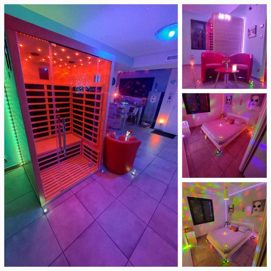 Un Sejour Romantique En Couple Avec Jacuzzi Prive Chromotherapie Jardin Maison Privee Ychoux Eksteriør billede